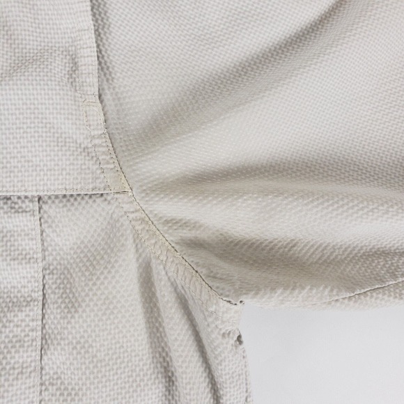 Orvis Searsucker Off White SIZE M Off White Long Sleee Button Down Shirt - Picture 8 of 12